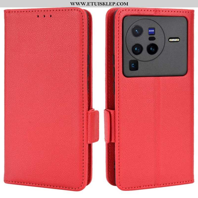 Etui Na Telefon Pokrowce do Vivo X80 Pro Etui Folio Flap Double Nowe Kolory